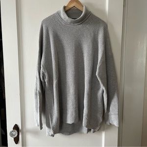 Cotton cashmere turtleneck sweater